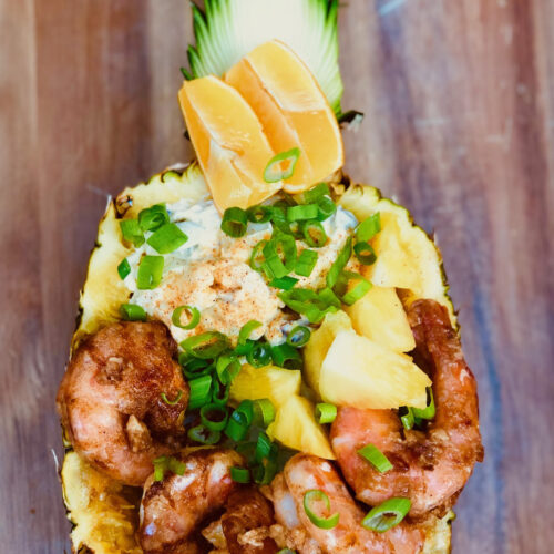 Garlic Shrimp Pineapple Boats - Cooking Sessions