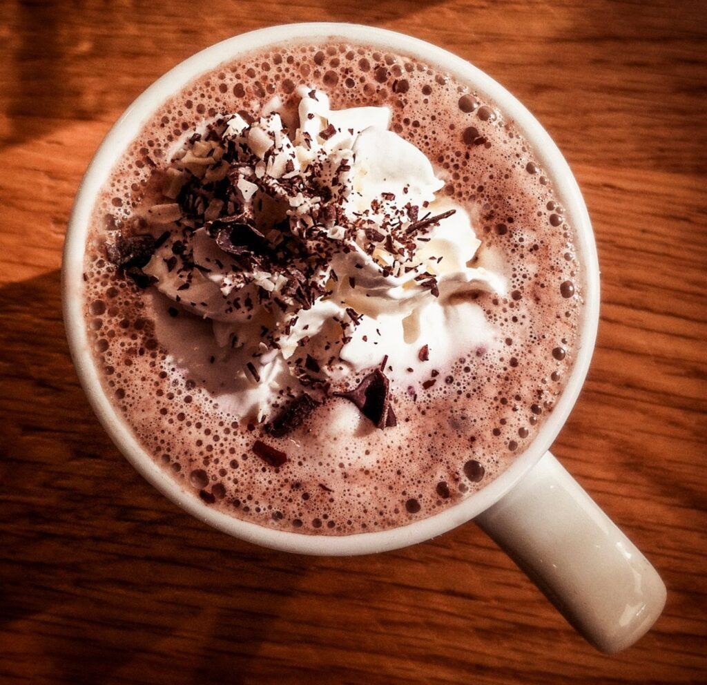 Photo of homemade hot chocolate