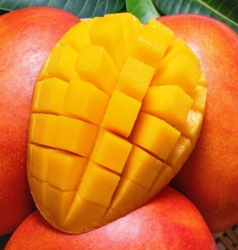 Photo of a cut mango to illustrate How to Cut a Mango.