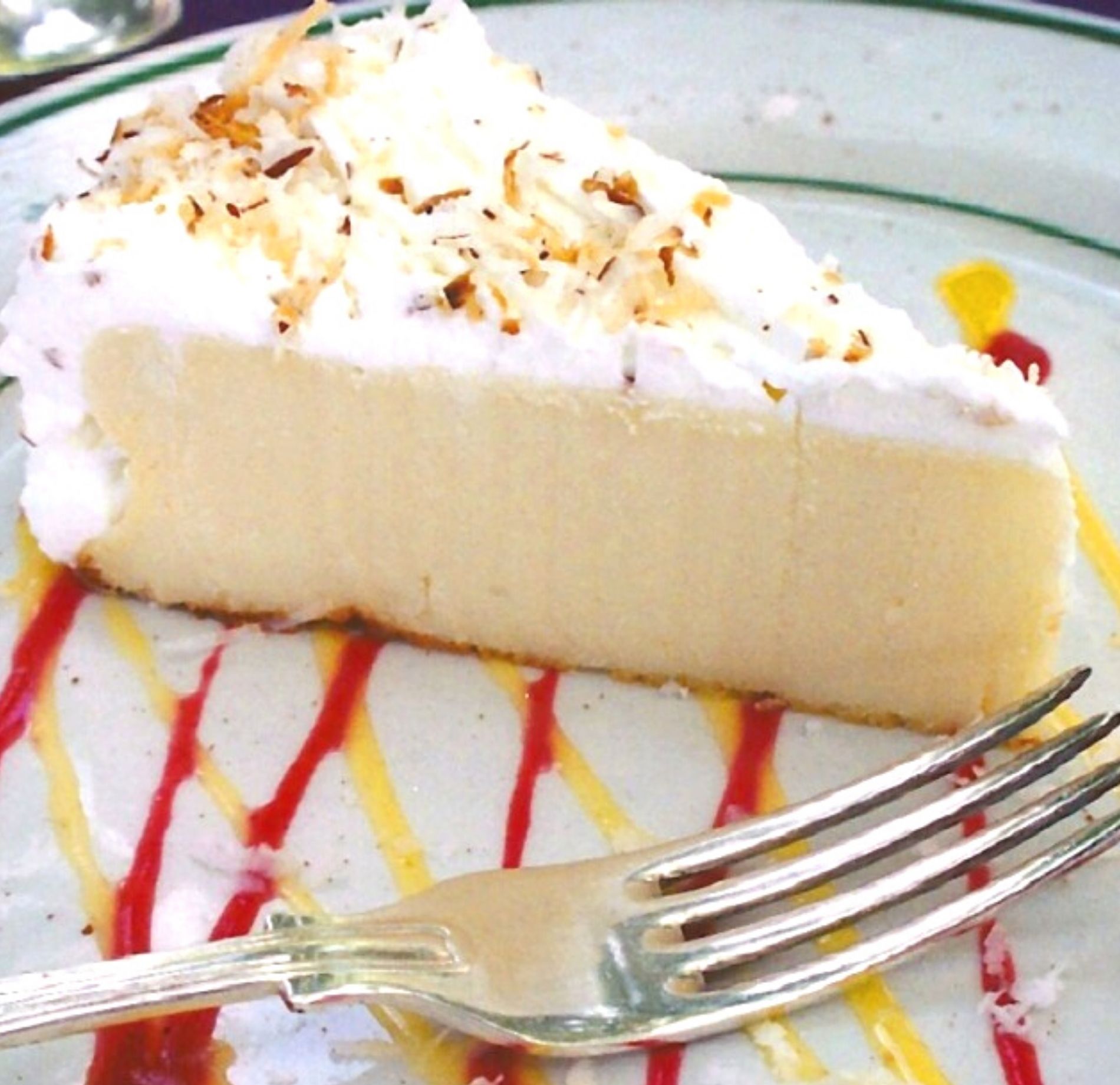 Jamaican Bliss in a Bite Round Hill's Island Coconut Cheesecake