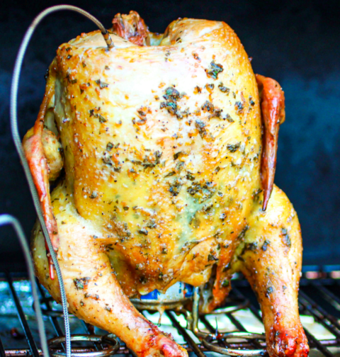 Smoked Beer Can Chicken Recipe