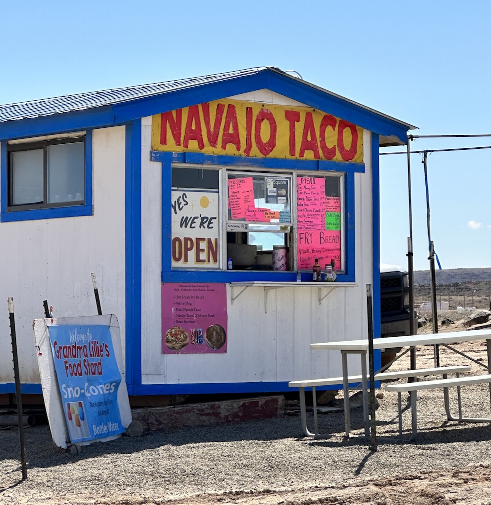 Navajo Taco Stand at Four Corners, USA